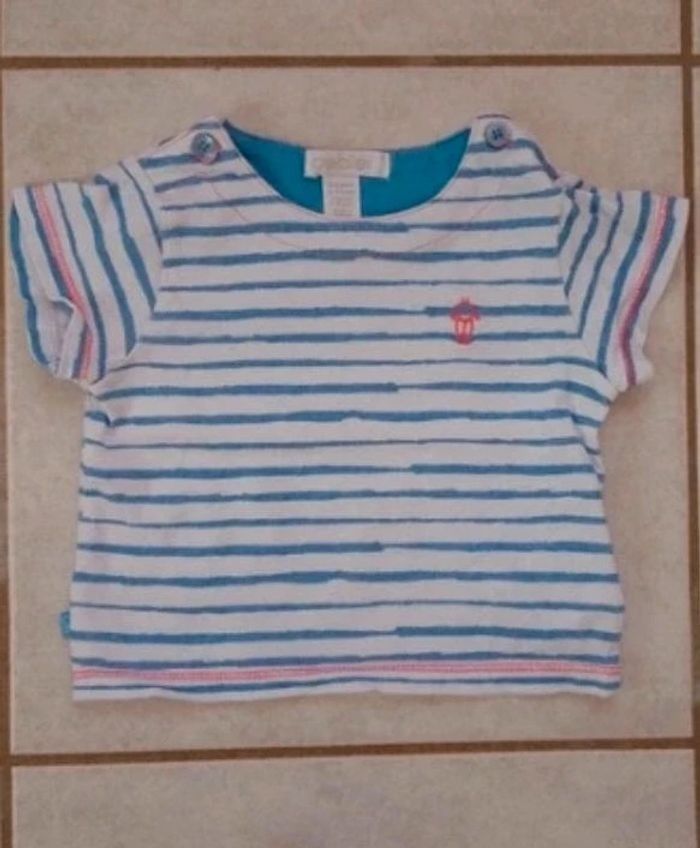 Ensemble bermuda t-shirt garçon 3 mois Obaïbi - photo numéro 4