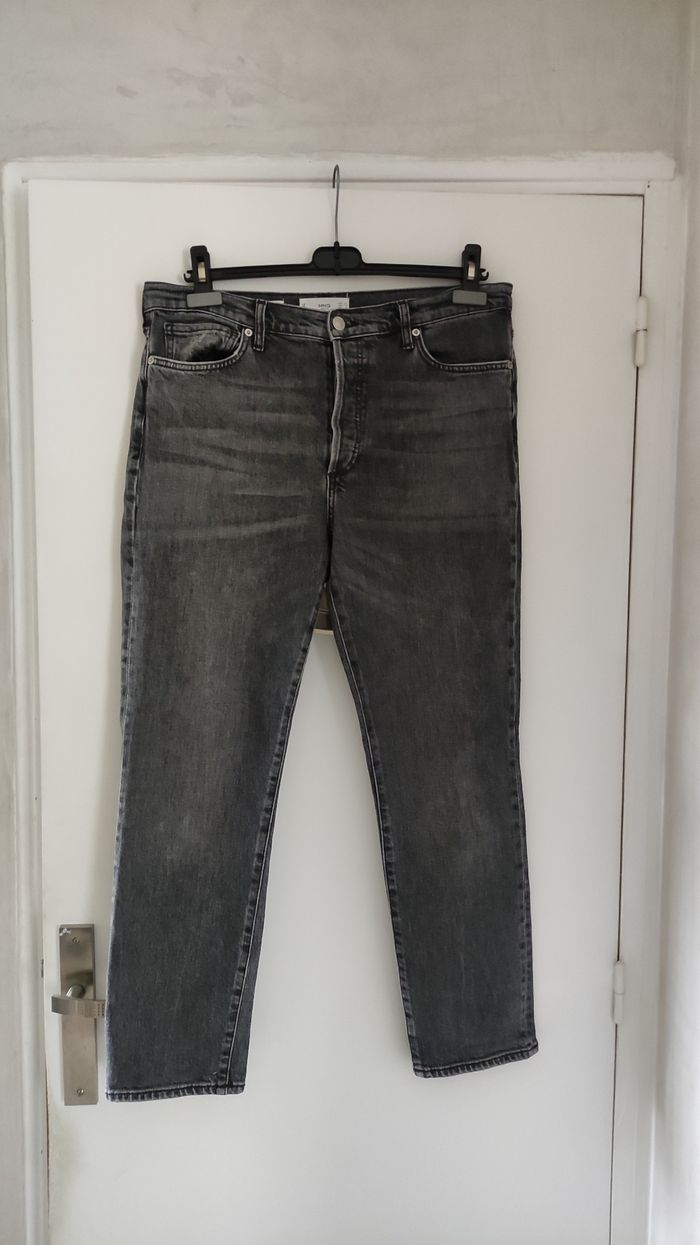 Pantalon femme jeans marque MNG taille 42 couleur noir