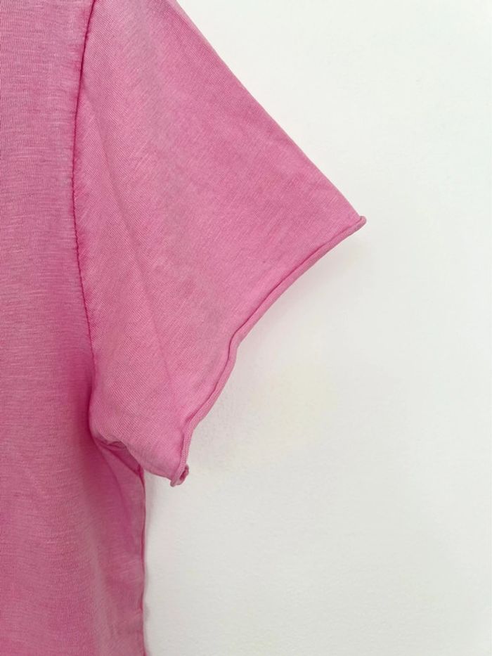 T-shirt long rose - photo numéro 3