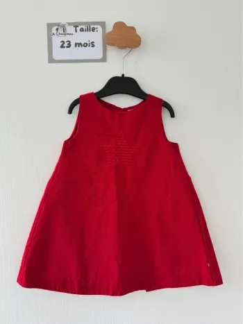 Robe rouge - taille 23 mois 🌸