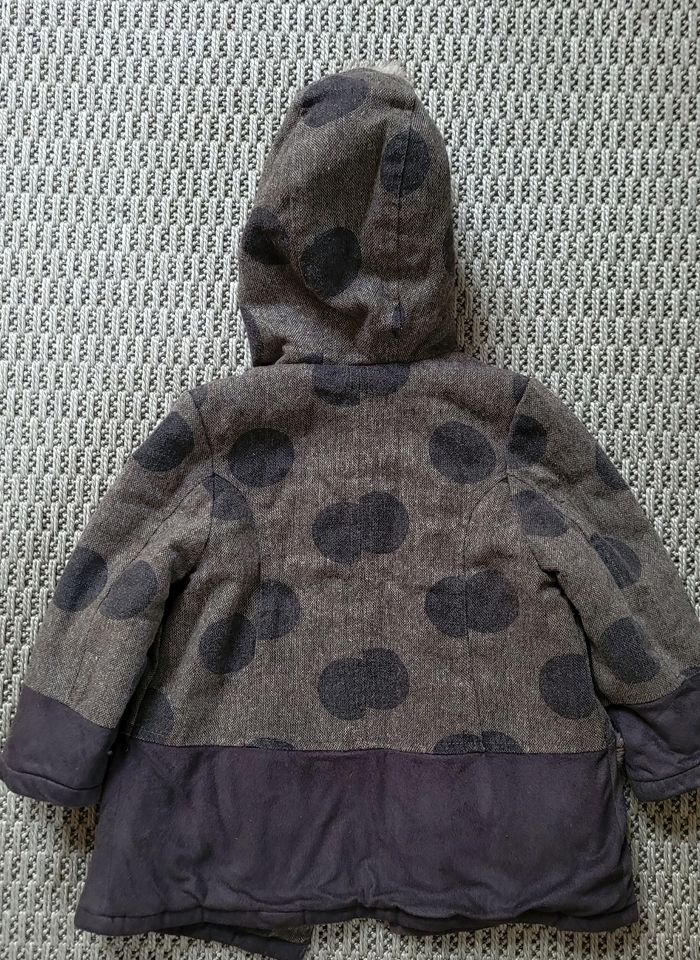 Manteau Catimini fillette 2ans Capuche fourrure - photo numéro 5