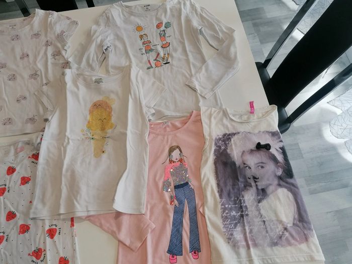 Lot 9 hauts manches longues, thee shirt, débardeurs T 8 ans 👧🏻 - photo numéro 4