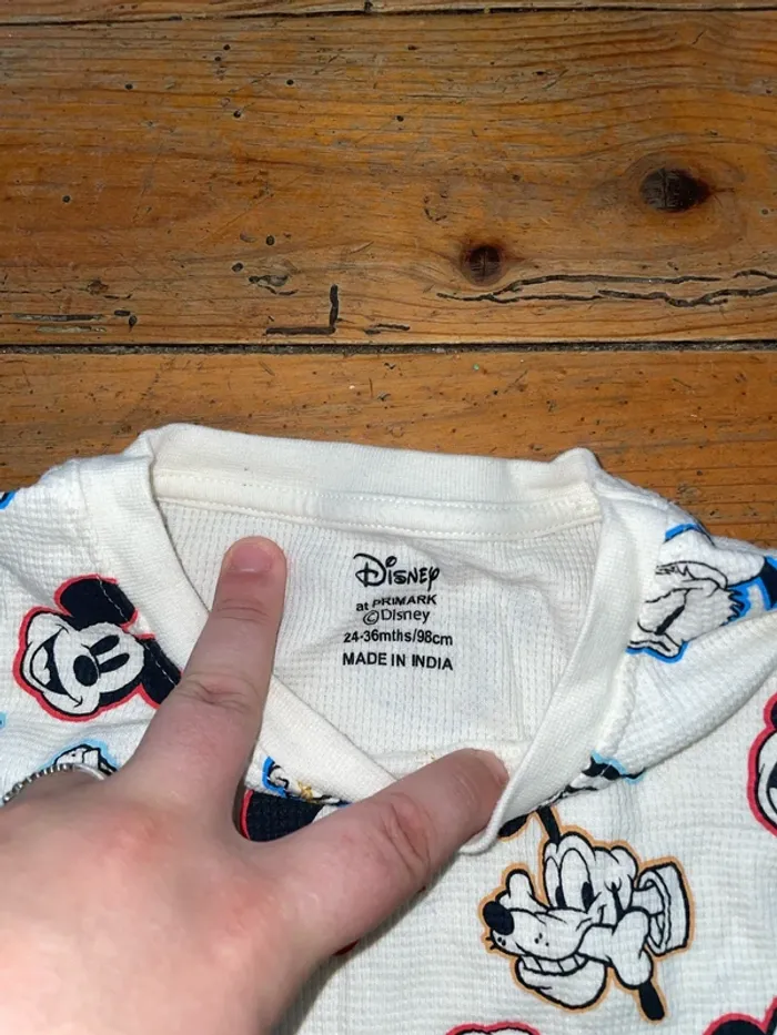 Ensemble Mickey Primark 98cm 24/36mois - photo numéro 2