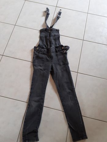 Salopette en jeans noir