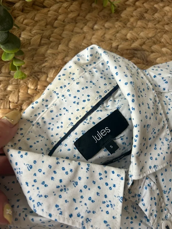 Chemise fleurie manches courtes taille S - photo numéro 3