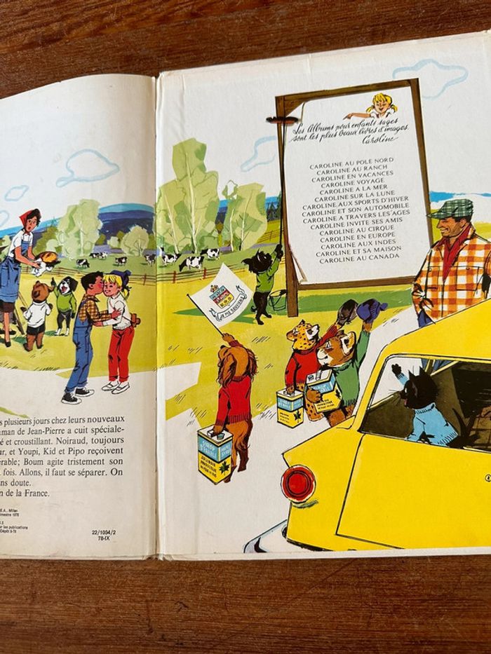 1978 Livre Caroline au Canada Grands albums Hachette Pierre Probst bd ancien - photo numéro 6