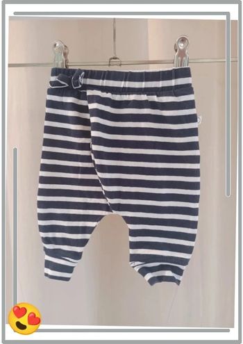 Pantalon léger rayé 1 mois Vertbaudet