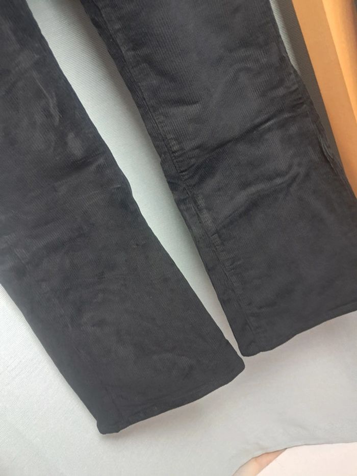 Happy pantalon velour noir pat d eph T. 36 en tbe - photo numéro 6