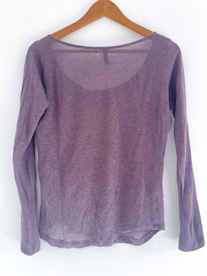 Haut manches longues violet pâle Naf Naf - photo numéro 6