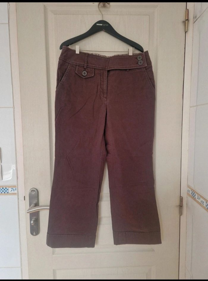 Pantacourt marron femme camaïeu taille L/40