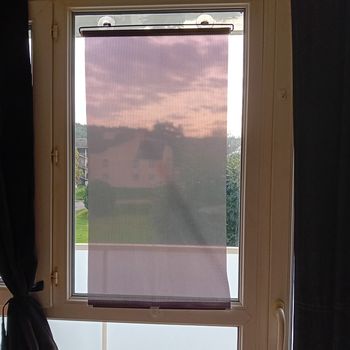 Faby27800 rideaux occultants enrouleur sans perçage avec 3 ventouses