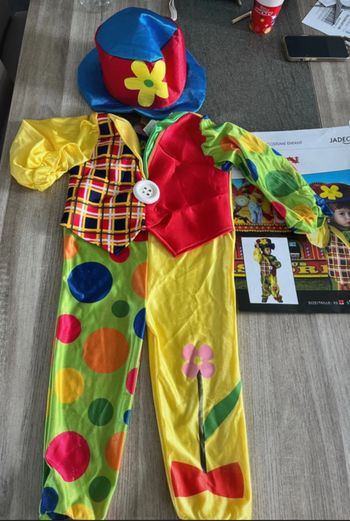 Déguisement clown enfants Fête sensation taille XS