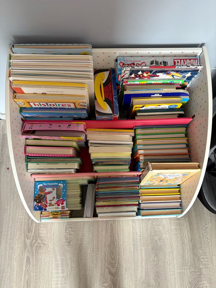 Bibliothèque enfants + lot de livres divers enfants - photo numéro 3