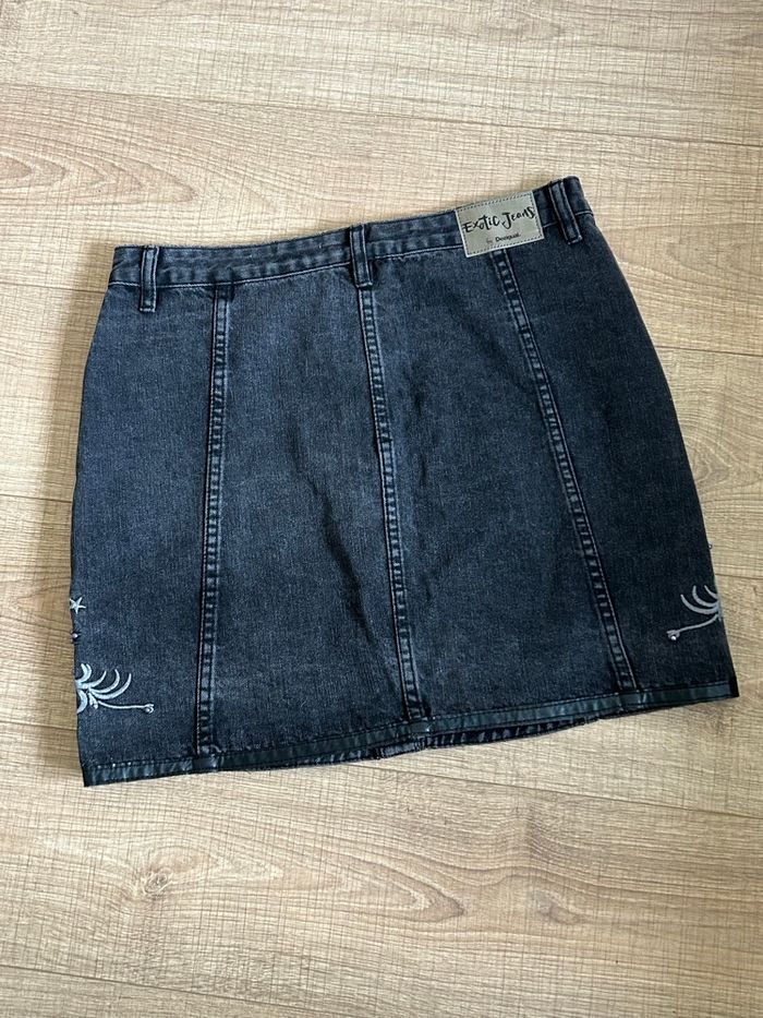 Jupe noire neuve en jean Desigual taille 34 (taille très grand) - photo numéro 8