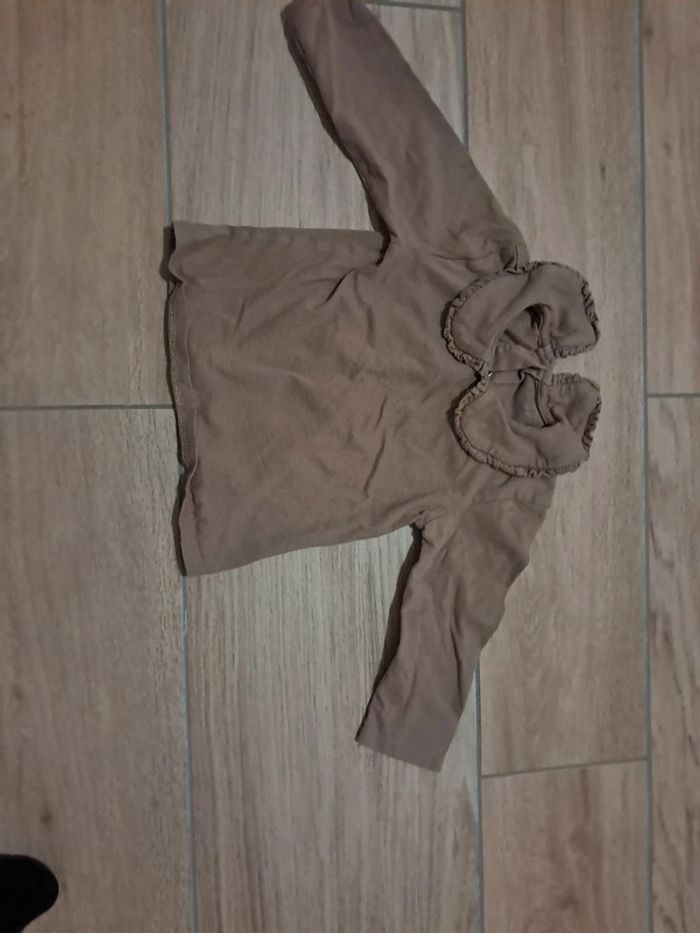 Haut manches longues camel 12 mois vertbaudet - photo numéro 2