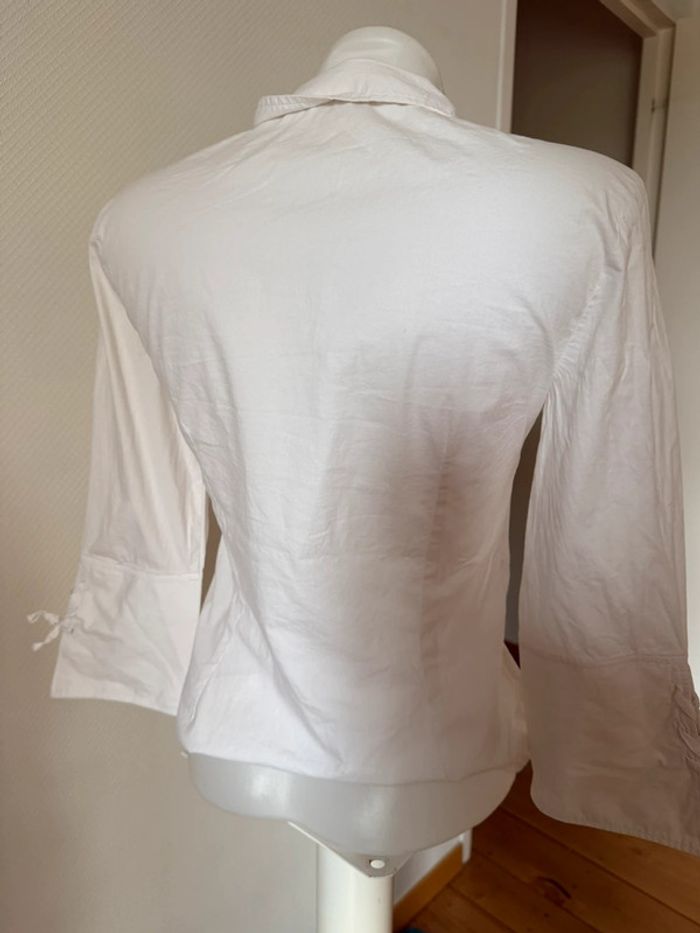 Blouse blanche caroll taille 36 en bon état - photo numéro 4