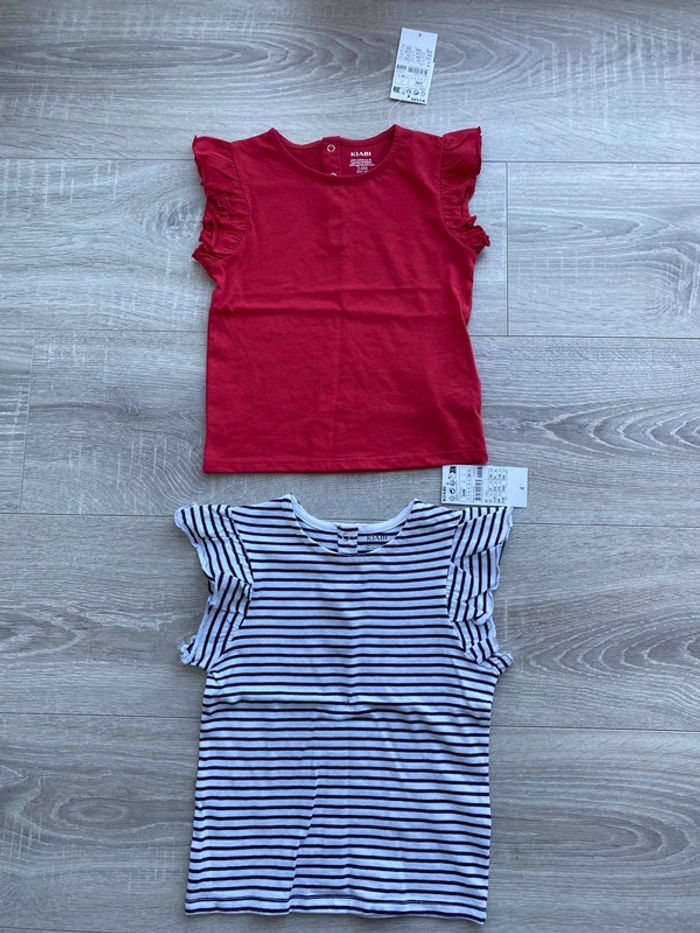 2 tee-shirt neufs kiabi 24 mois