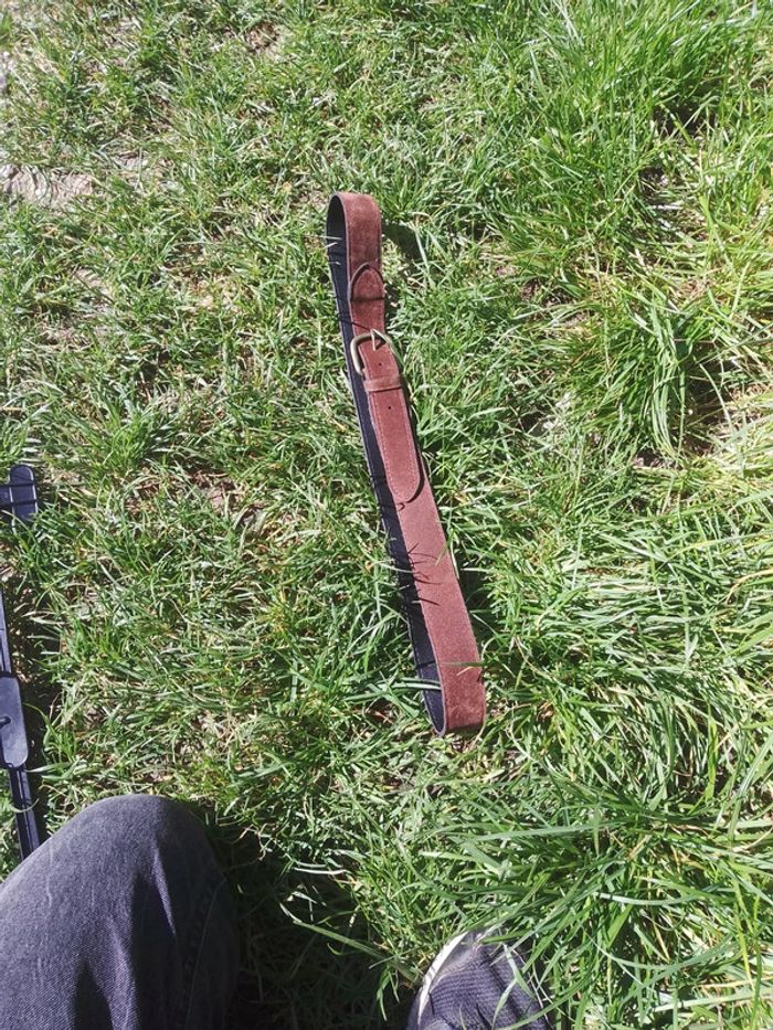Ceinture marron en velours
