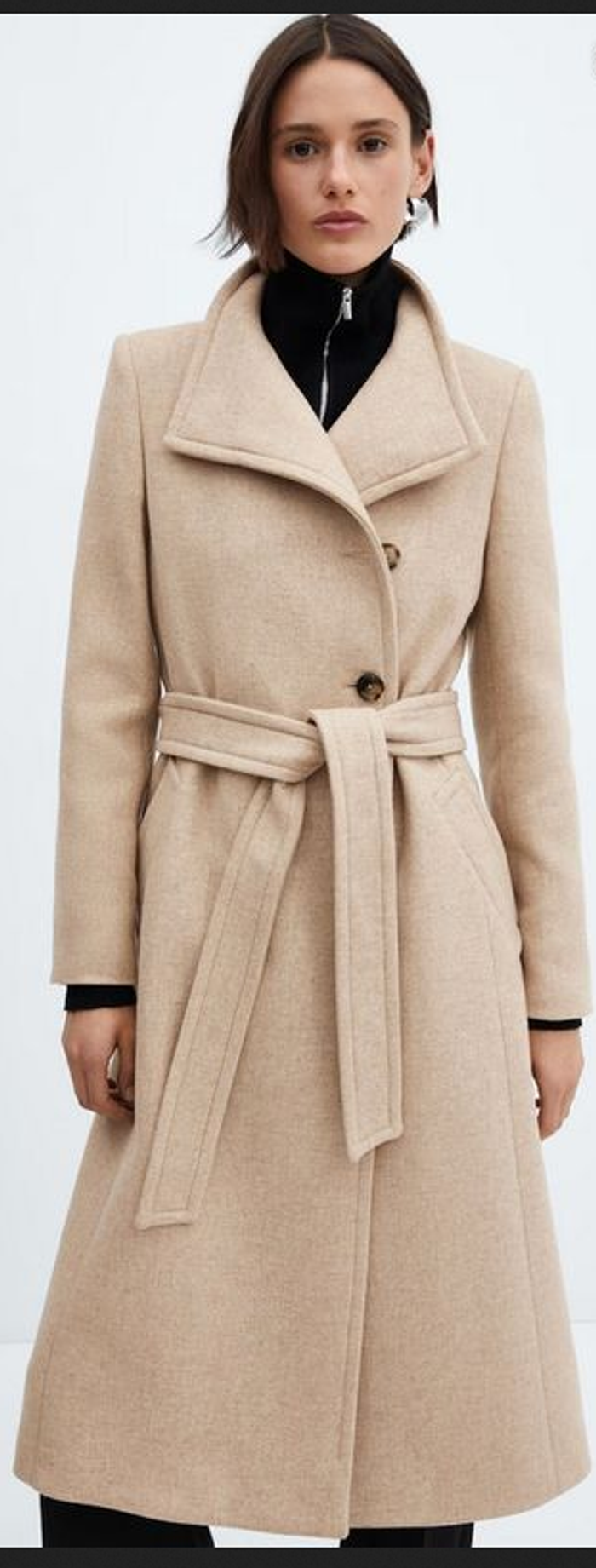 Manteau mango laine manteco Taille 42 - XL · Neuf avec étiquette, beige, crème - photo numéro 6