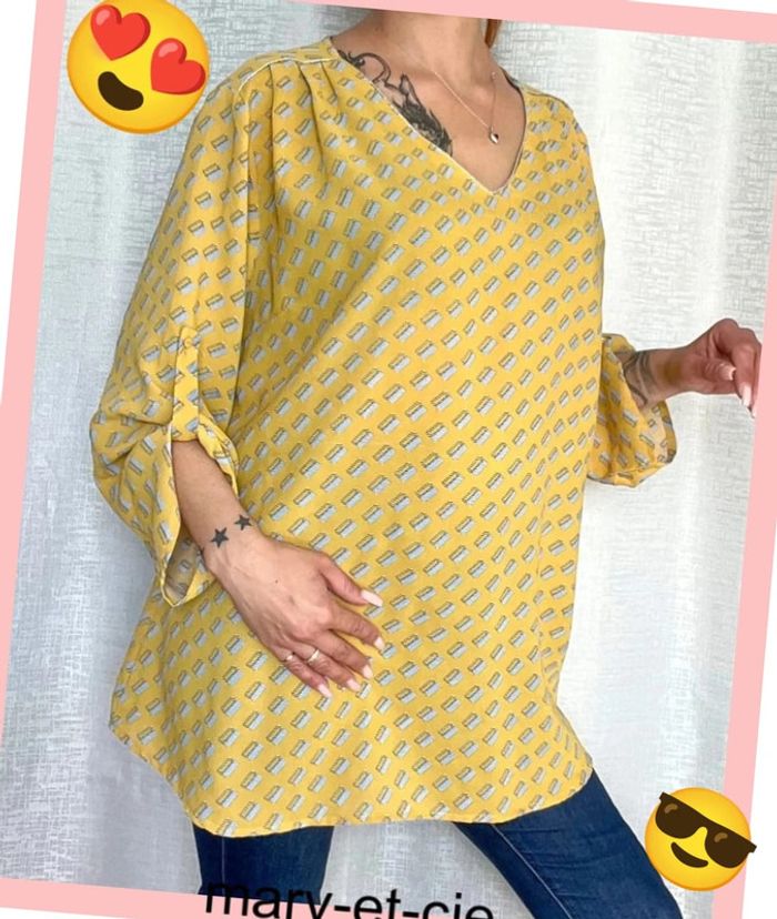 Blouse manches 3/4 taille 4 - Christy - photo numéro 4