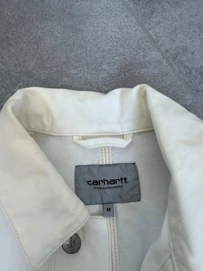 Veste Carhartt Michigan Coat blanche taille M super état - photo numéro 3
