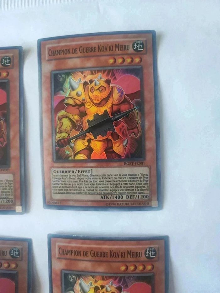 4 cartes Yu-Gi-Oh! Champion de guerre koa'ki meiru rgbt-fr081 - photo numéro 5