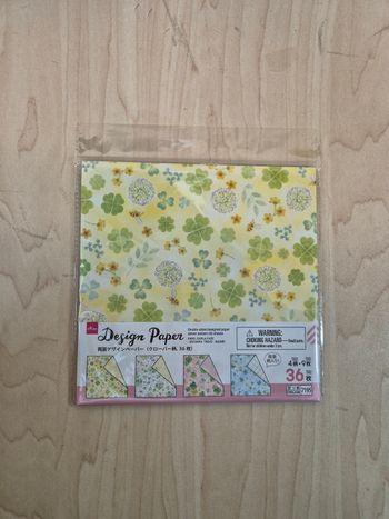 Papier Origami Daiso "Clover Pattern"