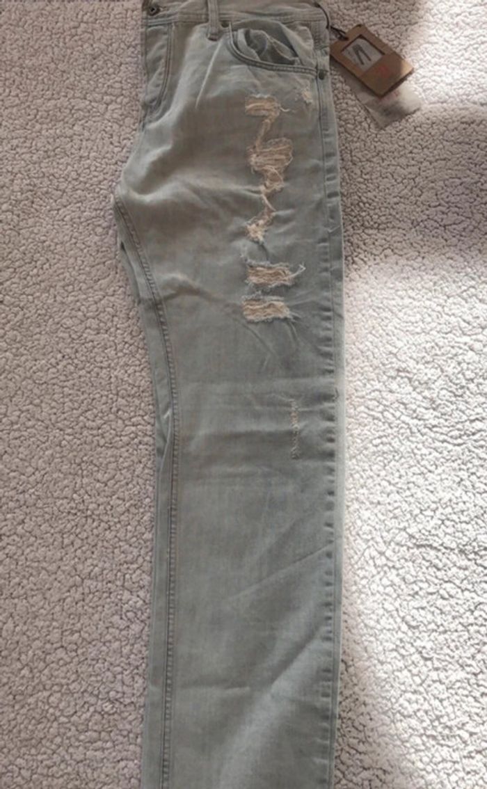 Zara - Jean - Bleu clair - Taille 46 - photo numéro 4
