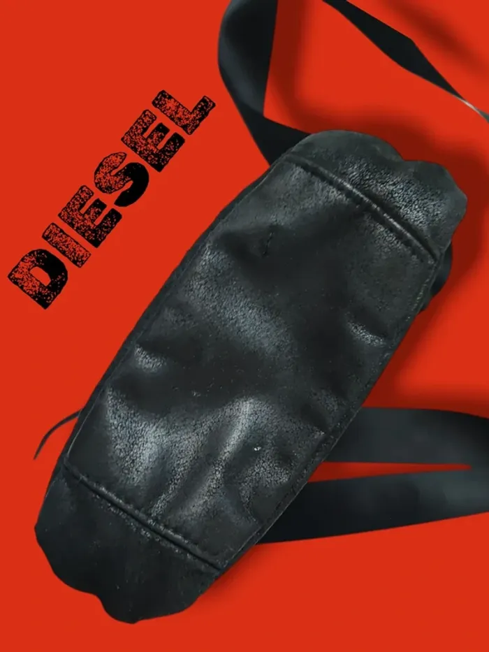 Superbe sacoche bandoulière en cuir/daim noire DIESEL - photo numéro 9