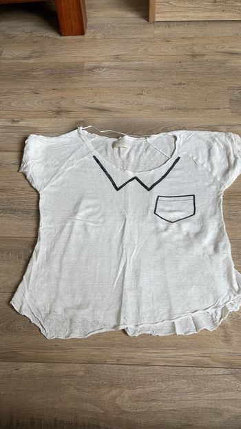 Toe-shirt Zara blanc TS