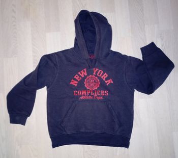 Sweatshirt gris anthracite foncé Complices T. 6 ans