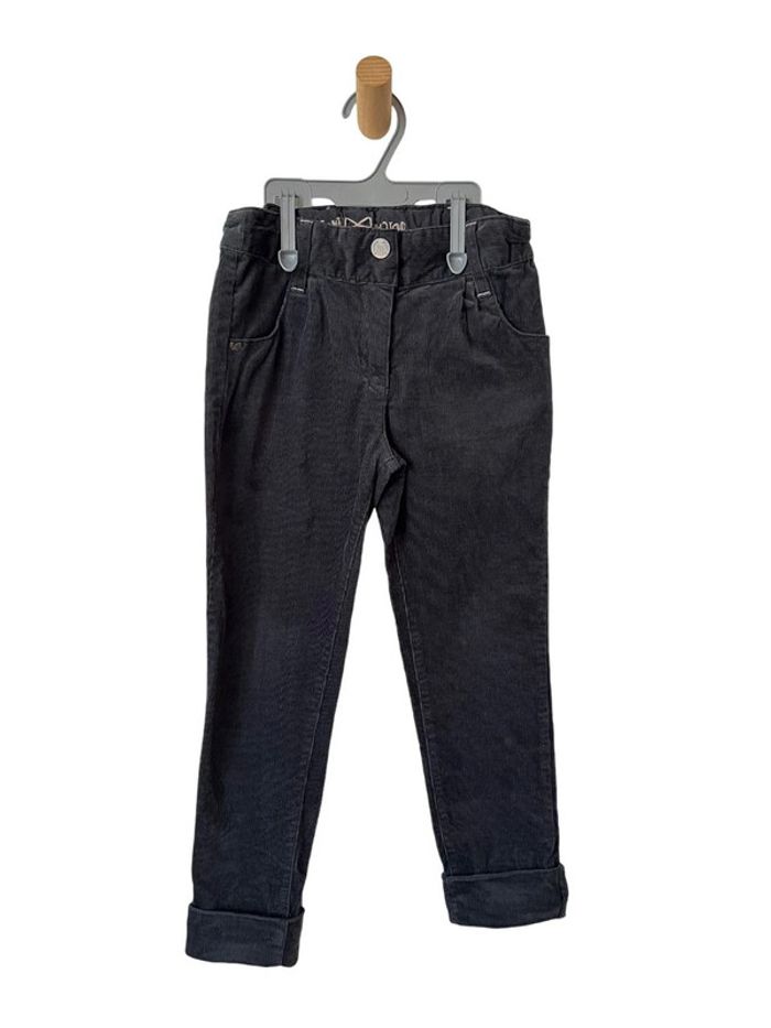 Pantalon en velours côtelé gris foncé - Sergent Major 8 ans (128cm) - photo numéro 2