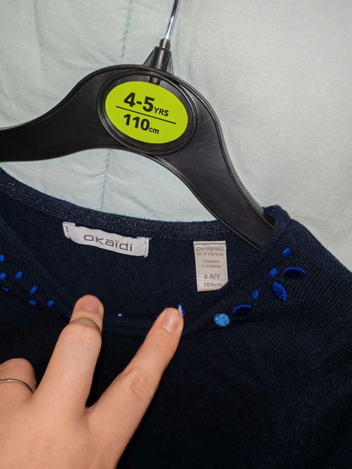 Pull bleu - photo numéro 3