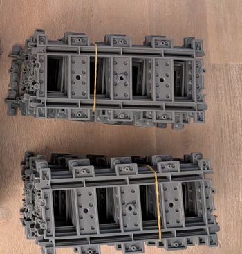 Lot de 20 rails droits pour vos trains ou tramways Lego