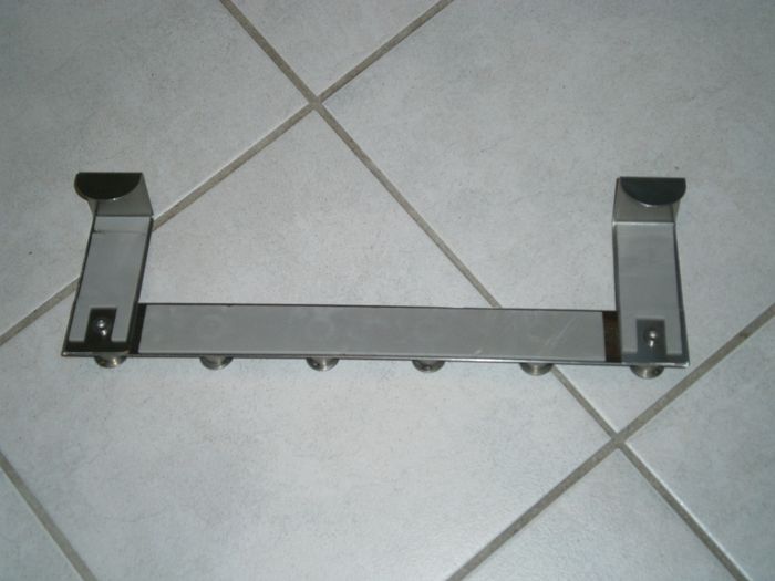 Patère de porte en métal argenté - photo numéro 4