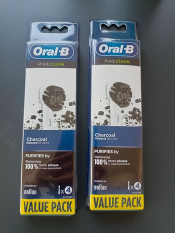 Brossettes de recharge Oral B ,lot de 2 packs x4