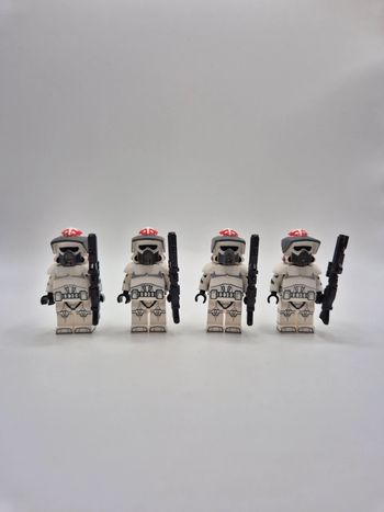 Figurines type lego 4 Clones ARF Troopers de Kamino star wars