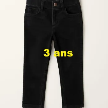 Pantalon en velours noir Kid's Graffiti Taille 3 ans