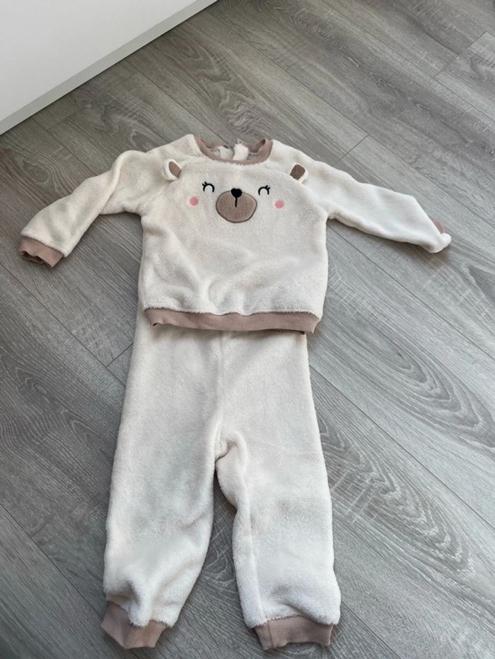 Pyjama polaire bébé mixte 24 mois