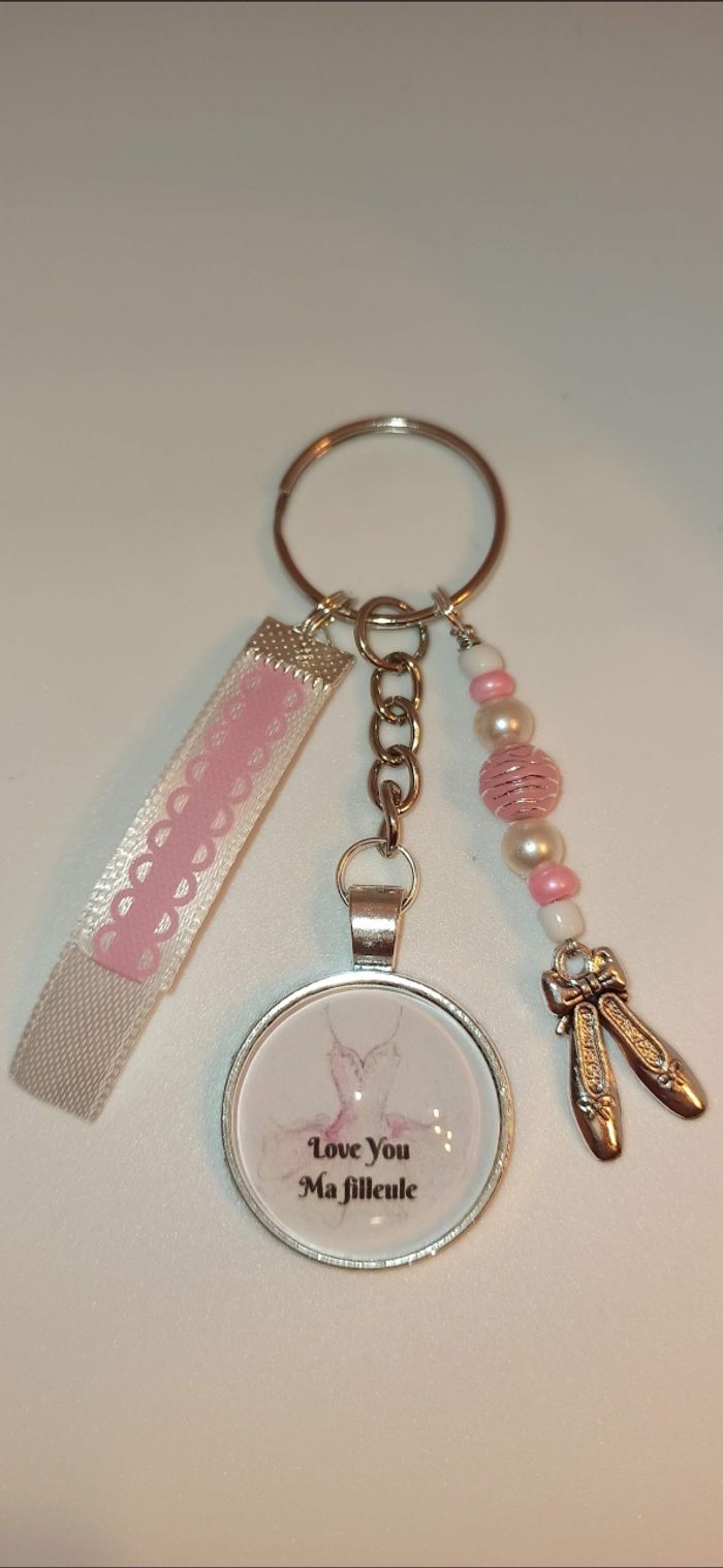 Porte clé filleule "love you ma filleule"