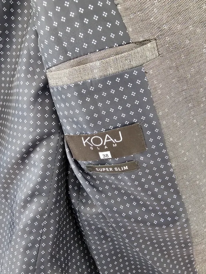 Veste de costume grise - photo numéro 3