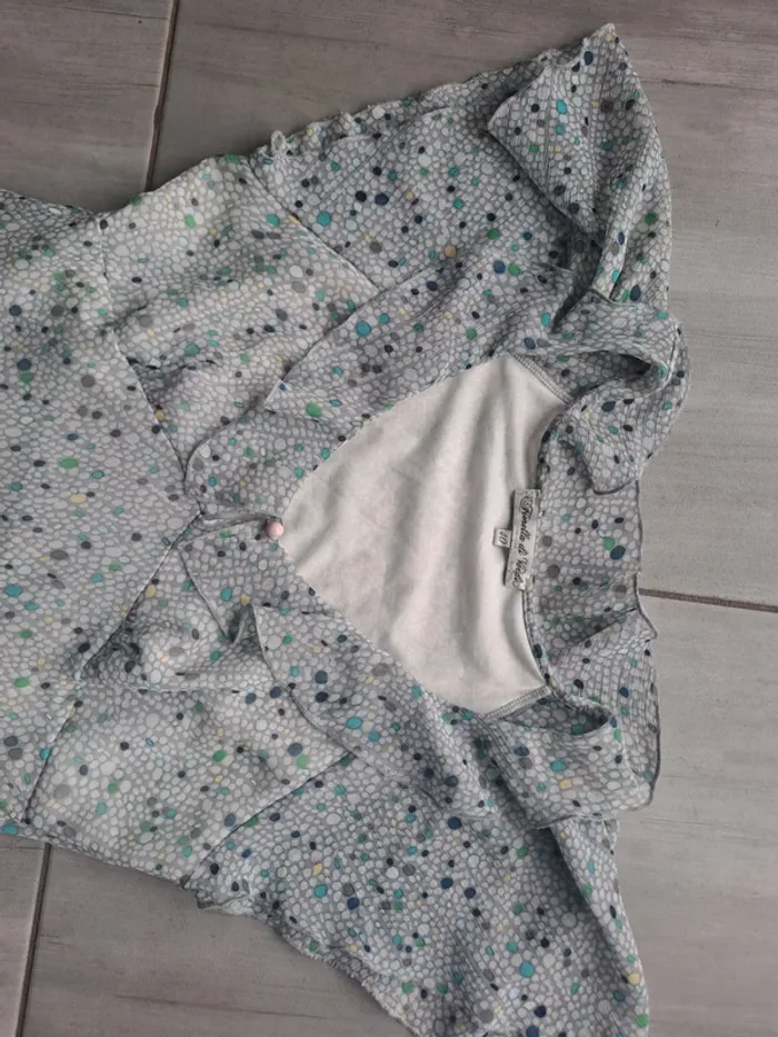 Robe midi à volant gris Taille 40 - photo numéro 4