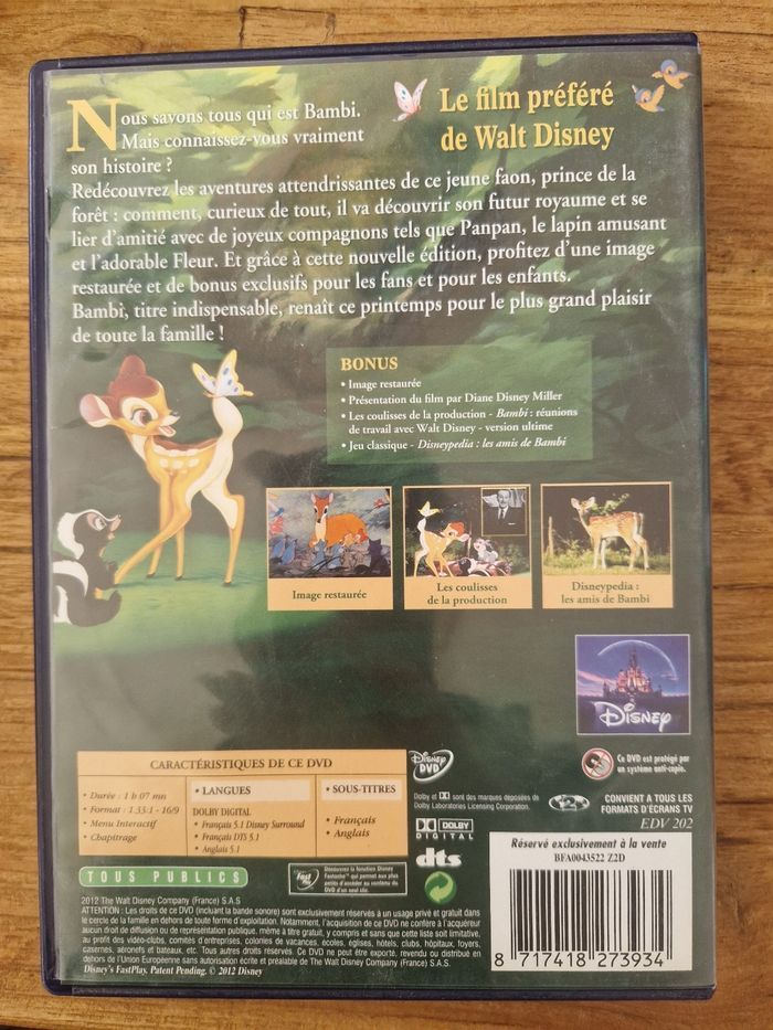 Bambi / dvd disney - photo numéro 4