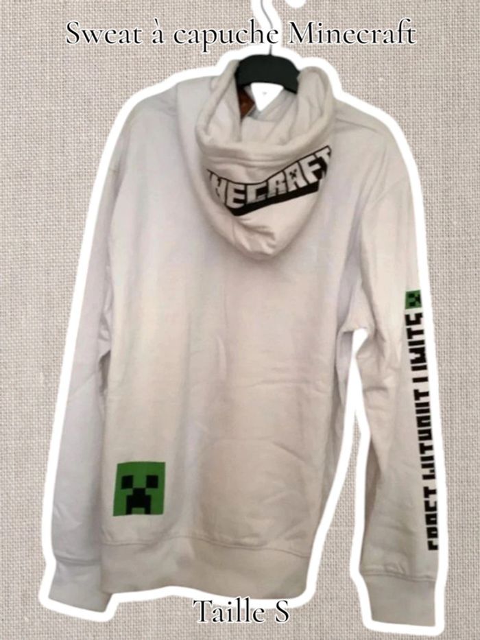 Sweat à capuche Minecraft - de chez celio - Taille S - Neuf - photo numéro 2