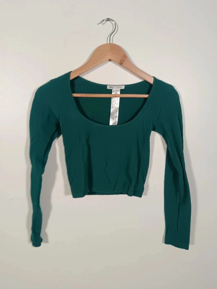Top vert Zara 36