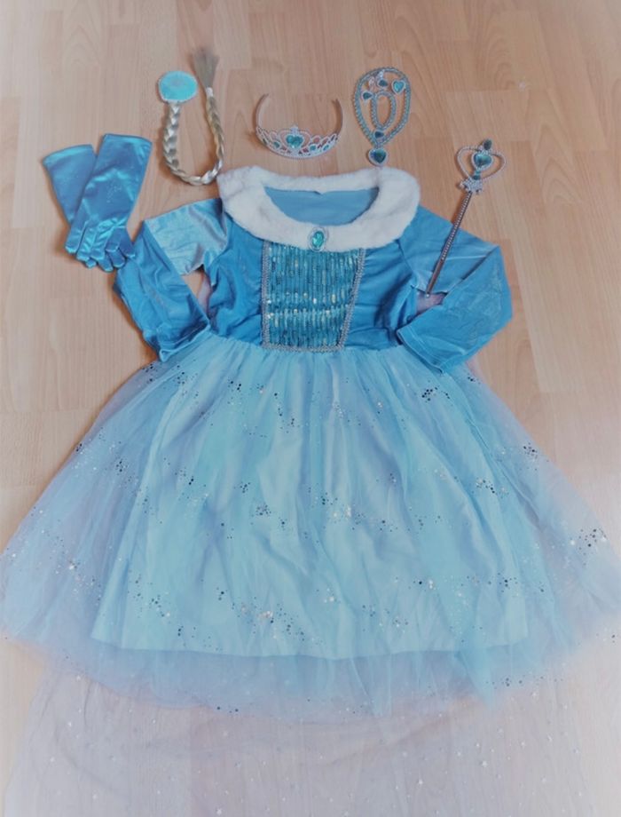 Robe De Plage Fille Bleu Foncé Taille 6 Ans - 95% Coton, Sans Marque, Neuve Sans étiquettes