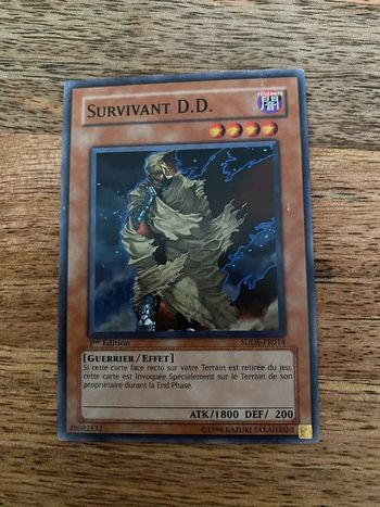 Carte Yu-Gi-Oh! Survivant d.d. SDDE-FR014 1ère édition