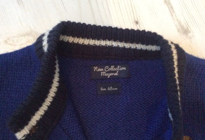 Gilet laine neuf 6 mois 68 cm - photo numéro 3