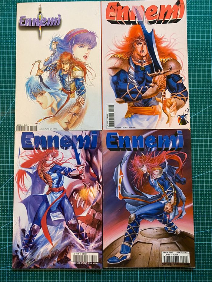 Lot Manga - Ennemi T1-4 - édition Imagika 1995