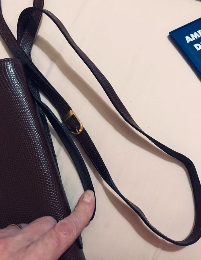 Sac bandoulière cuir marron - photo numéro 7